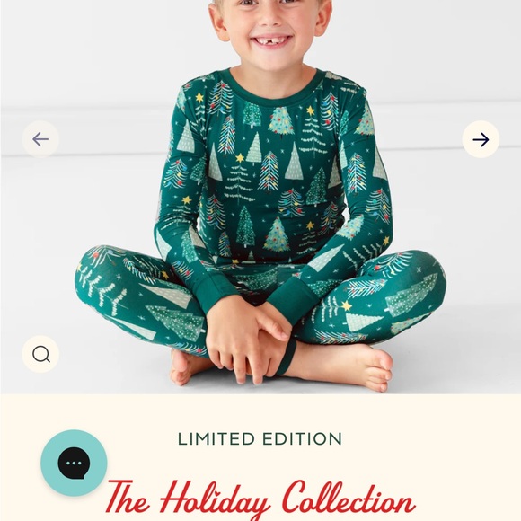 Little Sleepies Green Christmas Tree Pajama Set - Picture 2 of 2